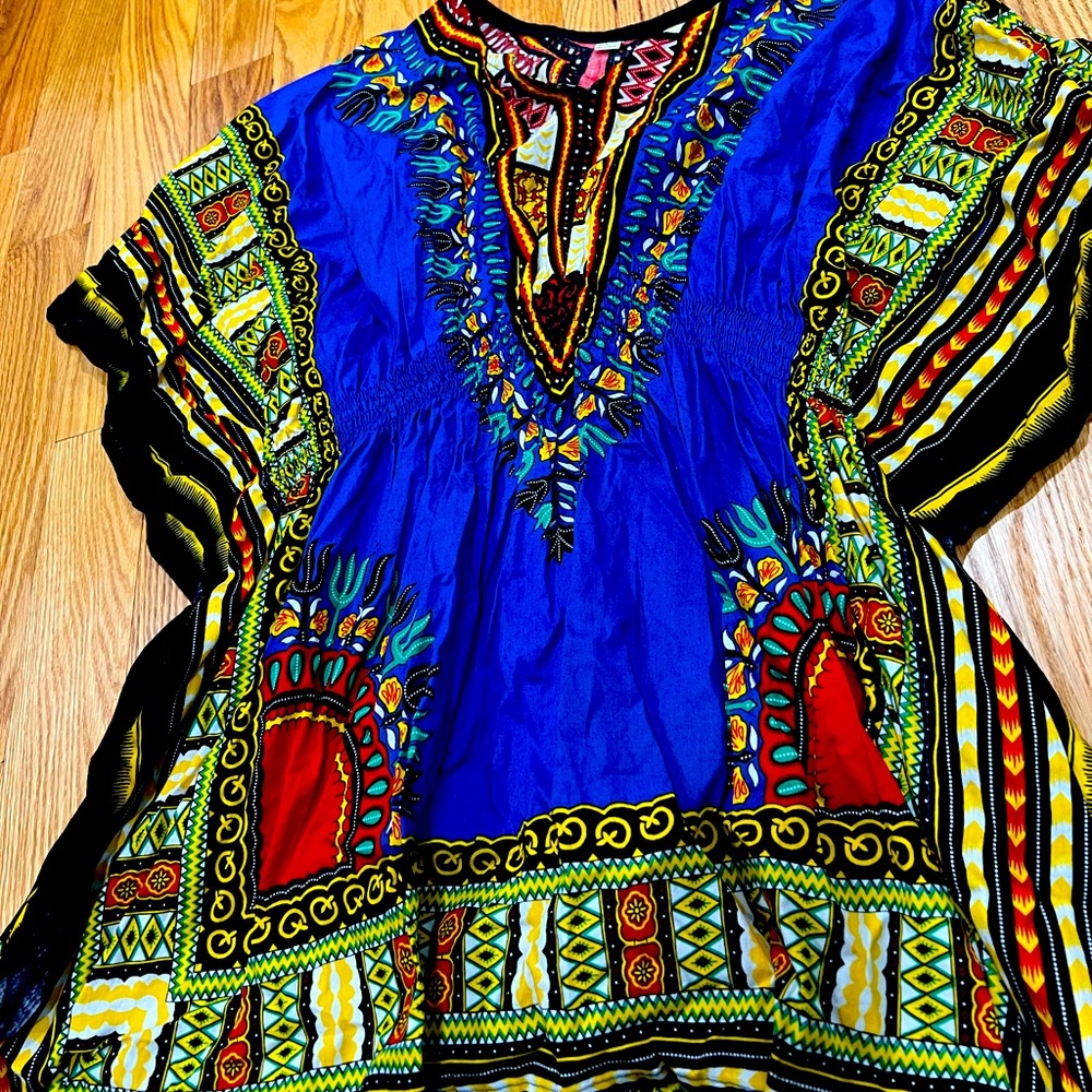 African Dashiki styled mini dress